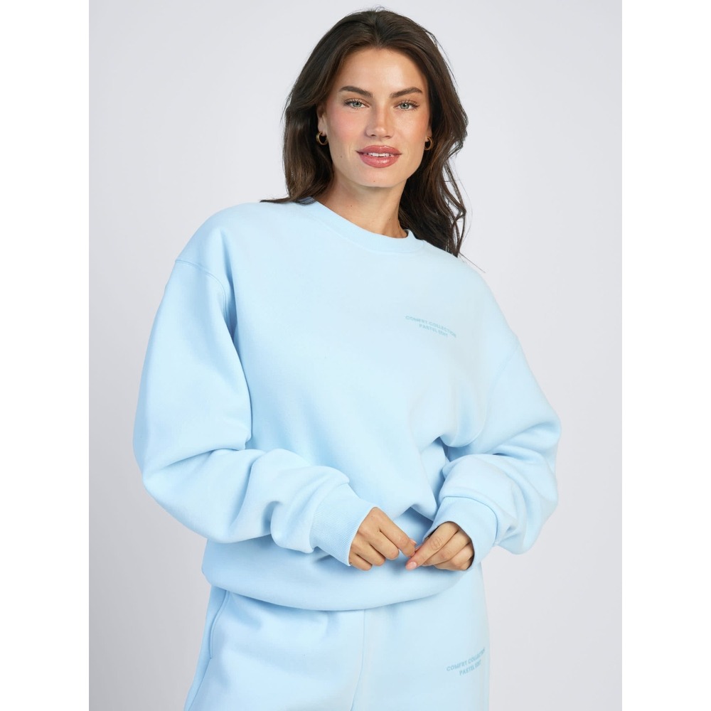 Comfrt Pastel Crew in Baby Blue Size Small